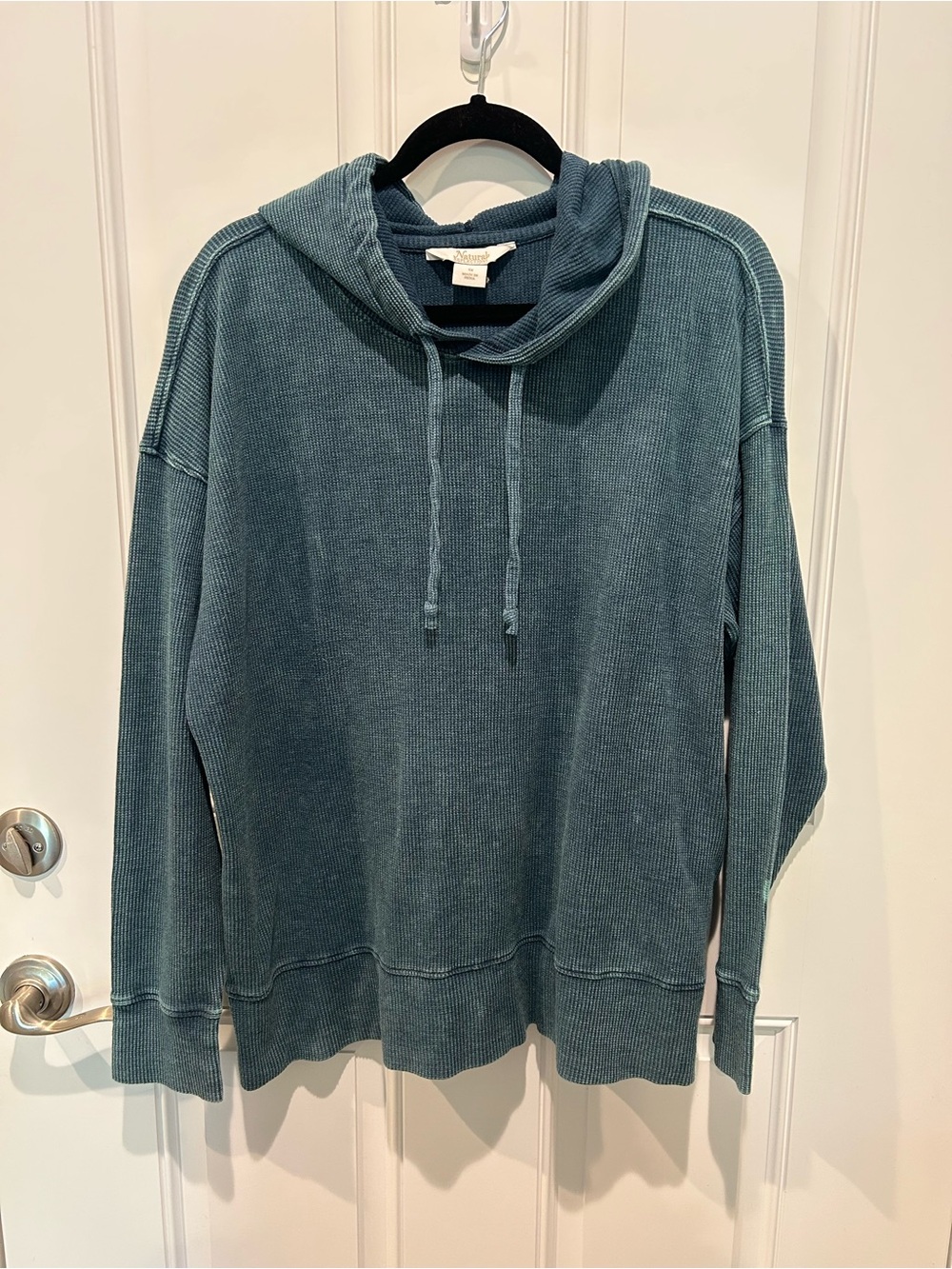 Natural Reflections Slate Blue Crewneck Hoodie Sweater